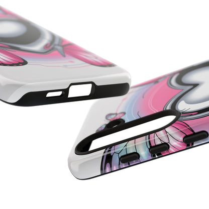 Phone Case - Y2K Aesthetic Chrome Hearts and Butterflies, Cybercore 2000s Vibe