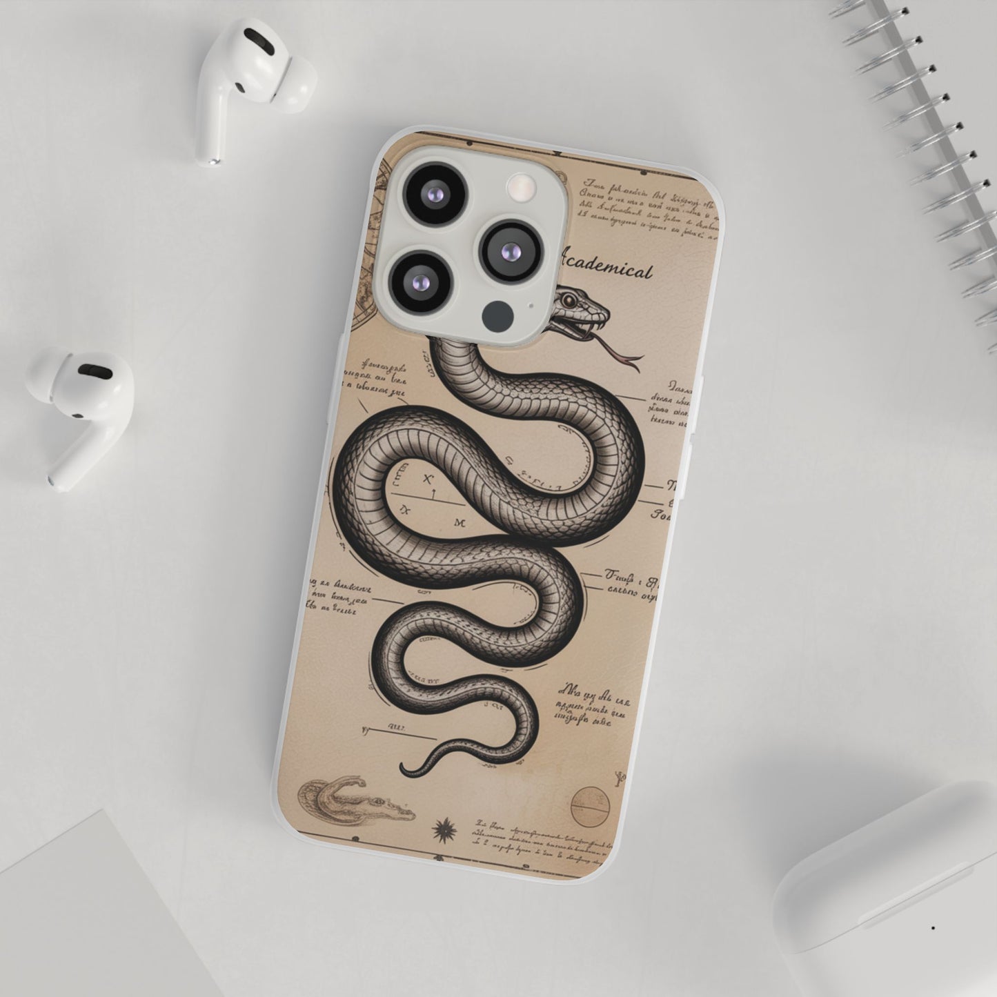 Flexi Cases - Dark Academia Snake & Celestial Map Collage Phone Cover