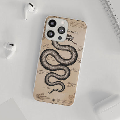 Flexi Cases - Dark Academia Snake & Celestial Map Collage Phone Cover