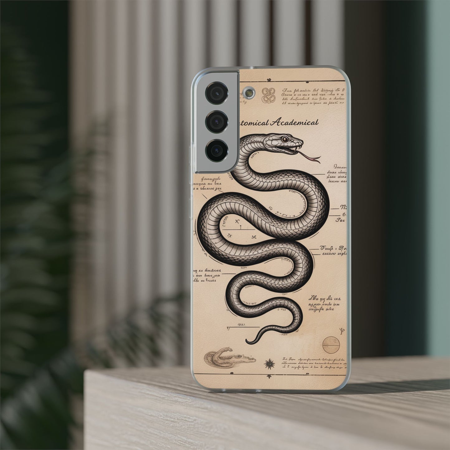 Flexi Cases - Dark Academia Snake & Celestial Map Collage Phone Cover